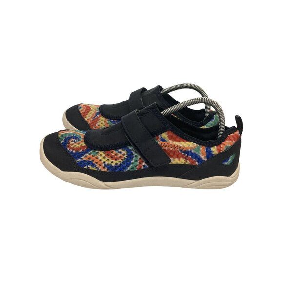Lands End Youth Size 6M Colorful Swirl Sneakers hook loop Strap  Mesh Upper - Picture 4 of 8